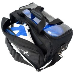 KR Strikeforce Fast Double Tote With Shoe Pouch Black -Bowling Store 00fdbac3 79b0 4313 b197 48c796a8b187