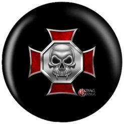 OnTheBallBowling Michael Graham Design Iron Cross Skull