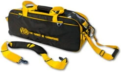 Vise 3 Ball Clear Top Roller/Tote Black/Yellow