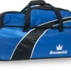 Brunswick Edge Triple Rolling Tote With Shoe Pouch Blue